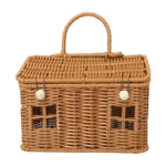 panier osier décoratif