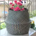 Panier en osier Osellia à poignées – Style macramé – Déco et rangement – Image 32