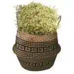 Panier en osier Osellia à poignées – Style macramé – Déco et rangement – Image 26