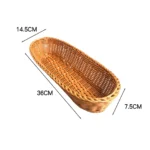 Corbeille ovale en osier – Panier de rangement et de présentation – Image 7