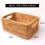 Panier de rangement rectangulaire Osellia – Osier tressé – Maison – Image 33