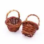 Mini panier osier tressé avec anse – Liplasting – Marron – Décoration & loisirs créatifs – Osier – Image 15