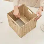 Panier à linge Osellia 25cm pliable – Osier synthétique – Rangement vêtements – Image 5