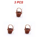 Mini panier osier tressé avec anse – Liplasting – Marron – Décoration & loisirs créatifs – Osier – Image 9