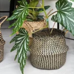 Panier en osier Osellia à poignées – Style macramé – Déco et rangement – Image 23