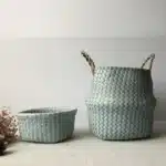 Panier en osier Osellia à poignées – Style macramé – Déco et rangement – Image 24
