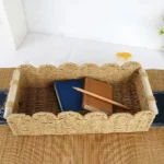 Panier de rangement osier Osellia rectangulaire – Osier recomposé – Décoration – Image 8