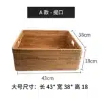 Panier de rangement rectangulaire Osellia – Osier tressé – Maison – Image 37