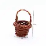 Mini panier osier tressé avec anse – Liplasting – Marron – Décoration & loisirs créatifs – Osier – Image 10
