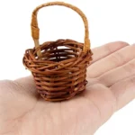 Mini panier osier tressé avec anse – Liplasting – Marron – Décoration & loisirs créatifs – Osier – Image 3