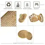 Panier osier de rangement tressé décoratif – Marron – Cuisine & maison – Image 15