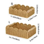 Panier de rangement osier Osellia rectangulaire – Osier recomposé – Décoration – Image 6