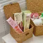 Boîte de rangement en osier avec couvercle – Motif ours – Image 10