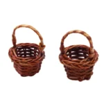 Mini panier osier tressé avec anse – Liplasting – Marron – Décoration & loisirs créatifs – Osier – Image 2