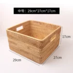 Panier de rangement rectangulaire Osellia – Osier tressé – Maison – Image 31