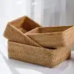 Panier de rangement rectangulaire Osellia – Osier tressé – Maison – Image 4