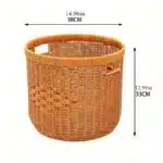 Panier à linge osier Osellia 38 cm – Osier recomposé – Rangement linge – Image 11