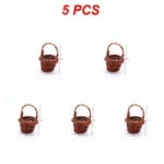 Mini panier osier tressé avec anse – Liplasting – Marron – Décoration & loisirs créatifs – Osier – Image 8