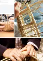 Boîte de rangement osier tressé avec couvercle Marron/Beige – Rangement maison – Osier – Image 26