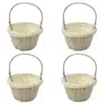 Panier osier décoratif tressé à anse WELOVE House Blanc / Marron – Décoration & rangement – Image 8