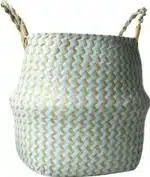 Panier en osier Osellia à poignées – Style macramé – Déco et rangement – Image 10