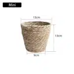 Panier jardinière en osier Osellia Mini à Large – Osier – Cache-pot décoratif – Image 10