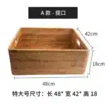 Panier de rangement rectangulaire Osellia – Osier tressé – Maison – Image 36