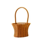 Panier osier tressé avec poignée sans marque marron/blanc – décoration et rangement – osier recomposé – Image 13