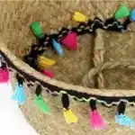 Panier en osier Osellia décoratif avec franges – Rangement et cache-pot – Image 4