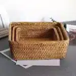 Panier de rangement rectangulaire Osellia – Osier tressé – Maison – Image 5