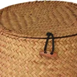 Boîte ronde en osier Osellia 18cm – Osier – Rangement avec couvercle – Image 6