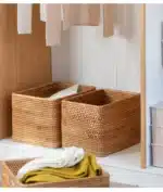 Panier de rangement rectangulaire Osellia – Osier tressé – Maison – Image 19