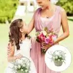 Panier osier décoratif tressé à anse WELOVE House Blanc / Marron – Décoration & rangement – Image 3